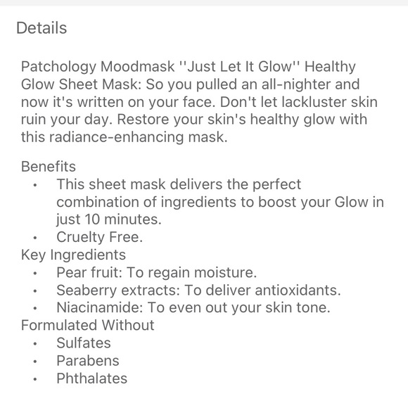 2p Patchology Sheet Masks Soothe & Healthy Glow - Picture 5 of 12